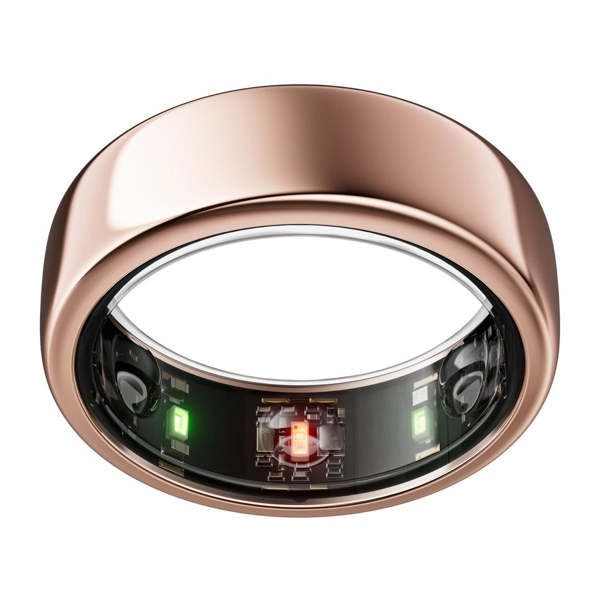 Oura Ring Gen3 Horizon rose gold front view for everyday wear and wellness tracking