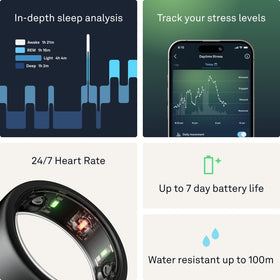 Long battery life supports all-day health monitoring