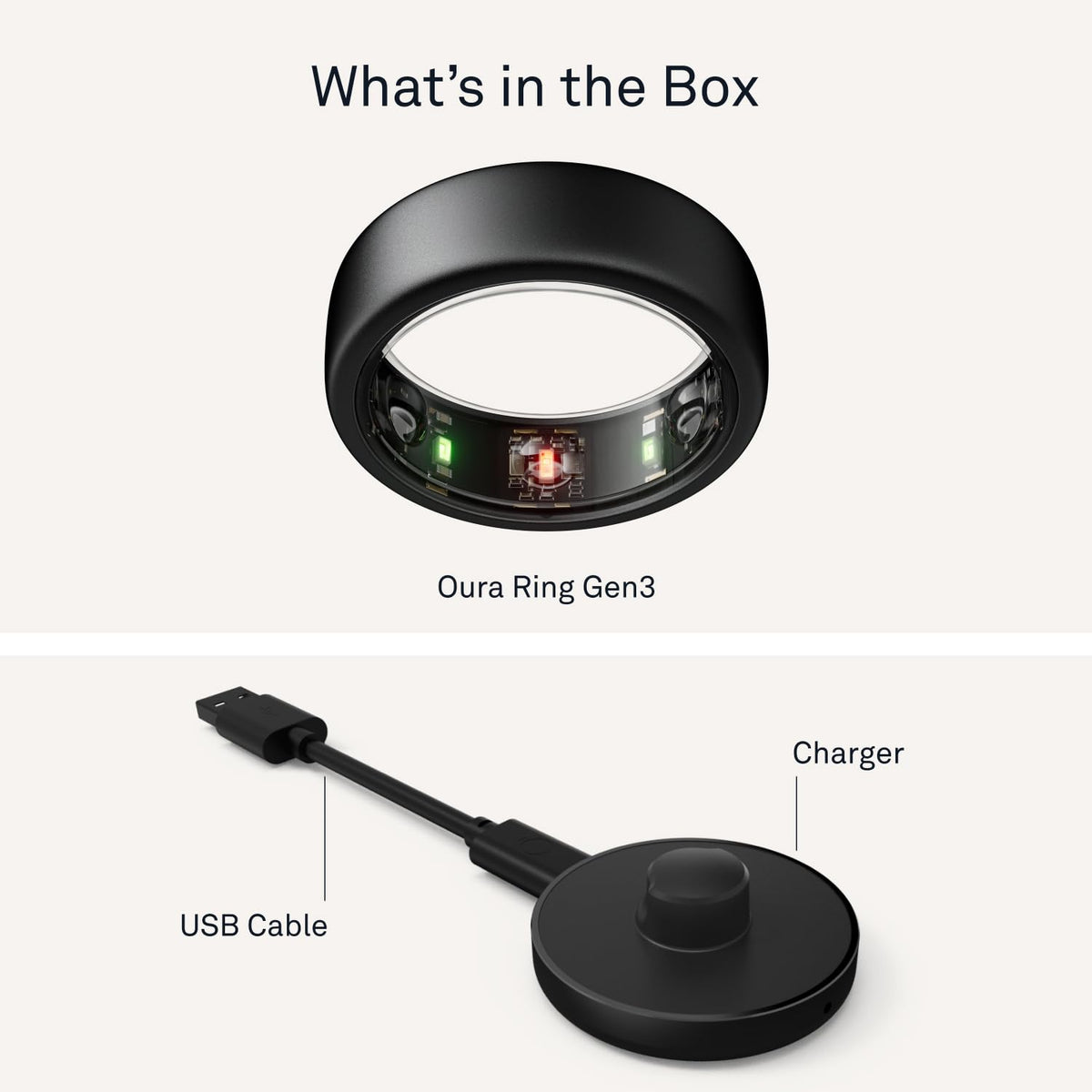 Oura Ring Gen3 Horizon stealth heart rate monitor provides continuous wellness data