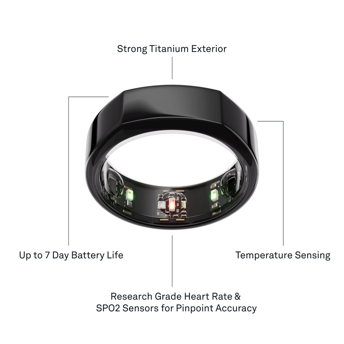 Oura Ring Gen3 Horizon in workout context, demonstrating fitness tracking during activity.