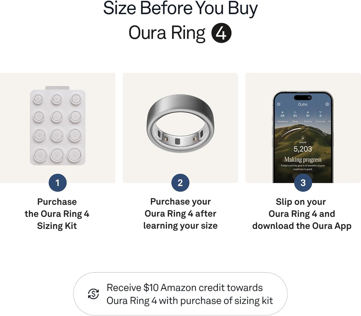 Oura Ring 4 on finger demonstrates lightweight, continuous biometrics monitoring.