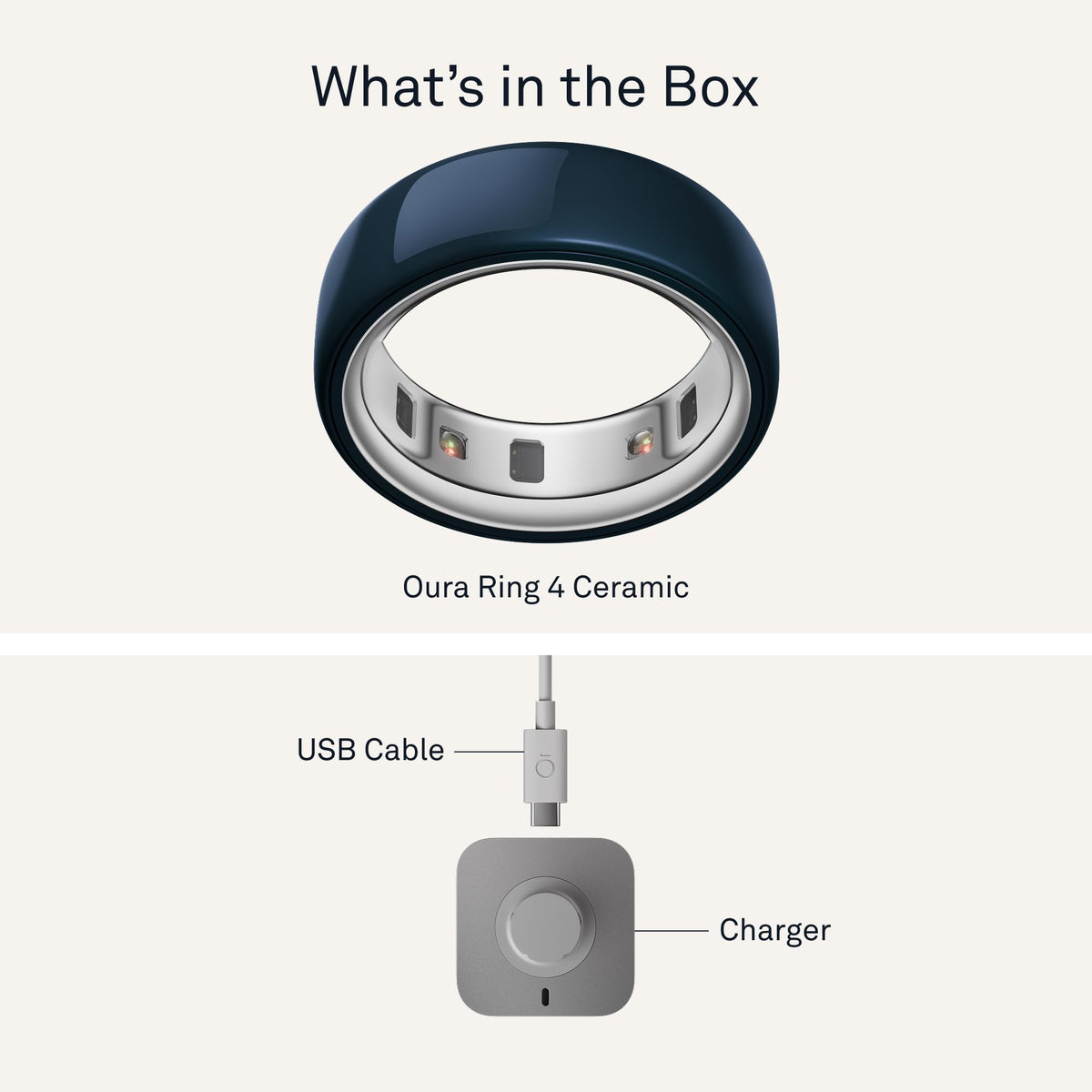 Oura Ring 4 Ceramic Midnight packaging and materials