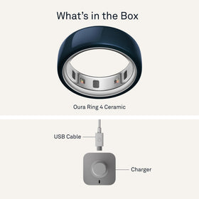 Oura Ring 4 Ceramic Midnight packaging and materials