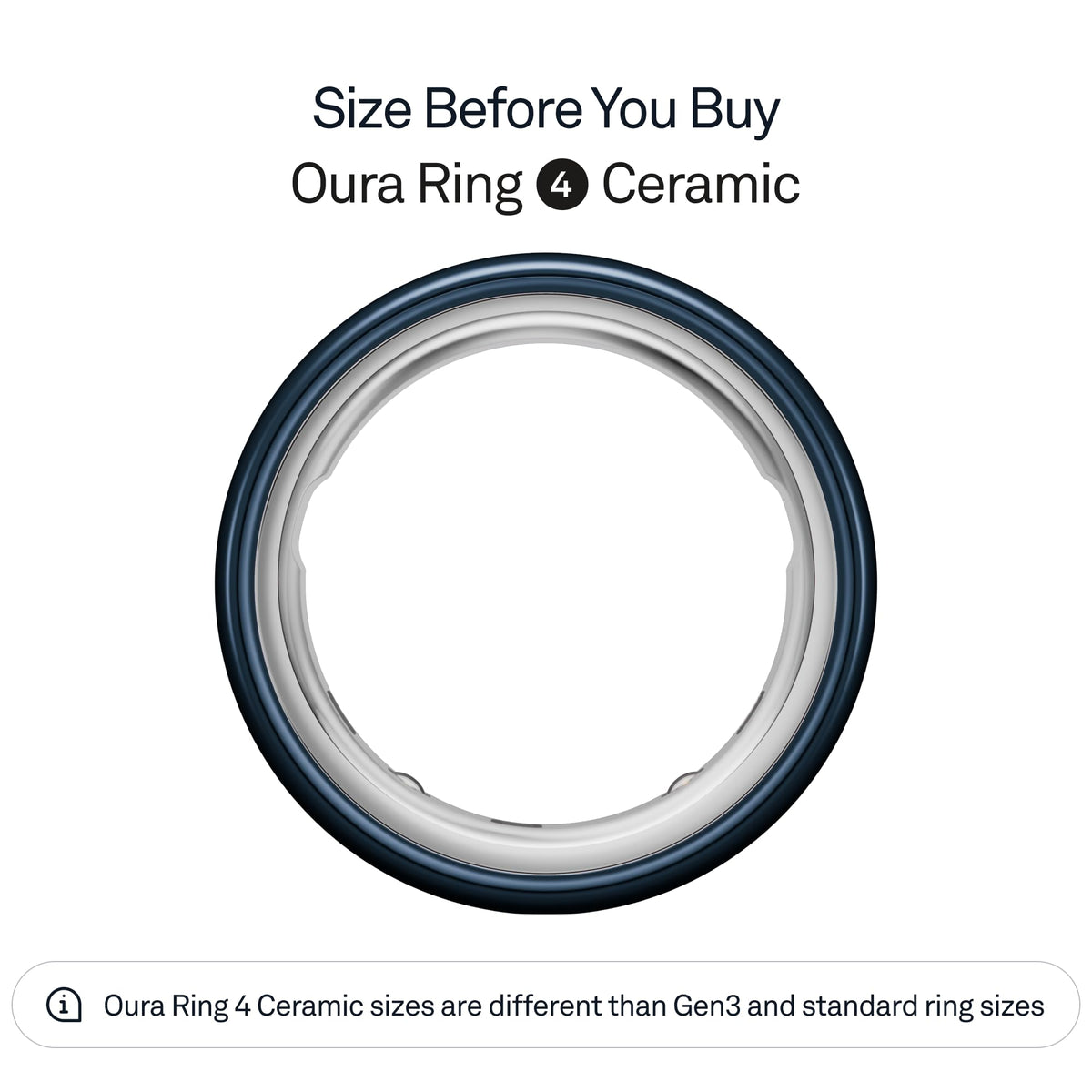 Oura Ring 4 Ceramic Midnight wrist close-up highlighting comfortable interior sensors