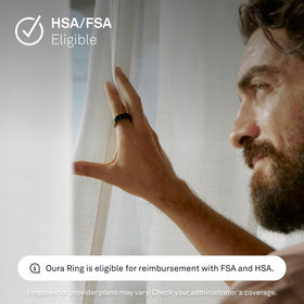 Oura Ring 4 packaging notes HSA/FSA eligibility for purchase.