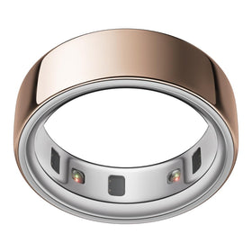 Oura Ring 4 rose gold front view, stylish wellness tracking