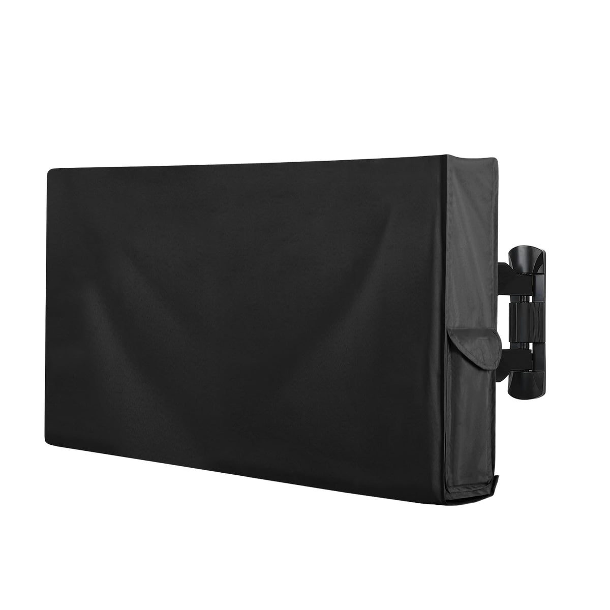 OutdoorLines front view of cover on a 65–70" TV showing full protection benefit