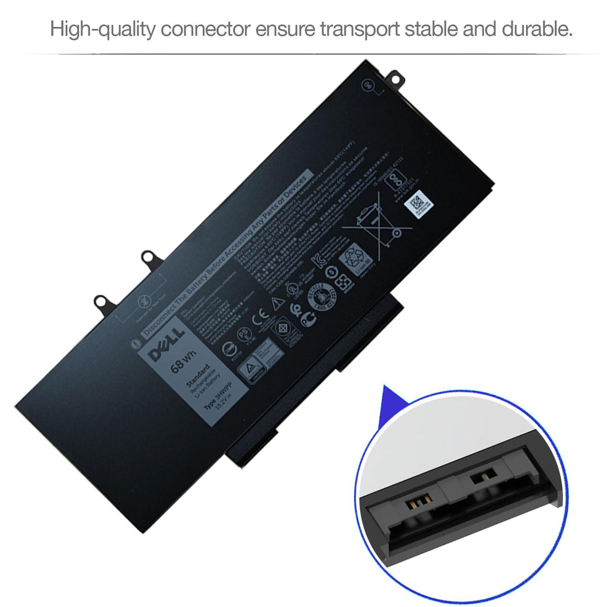 OUTLANDWAY Dell 3HWPP battery safety provides built-in protections