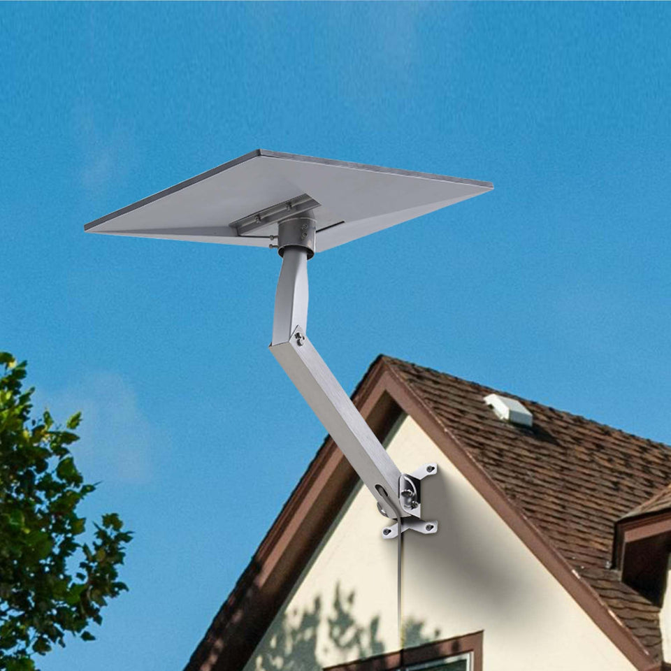 Outrails front view of mounted Starlink Gen3 showing secure dish attachment and stability
