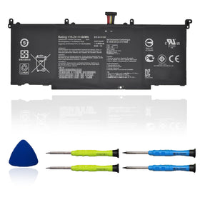 OUWEE battery front view showing connector and secure fit benefit