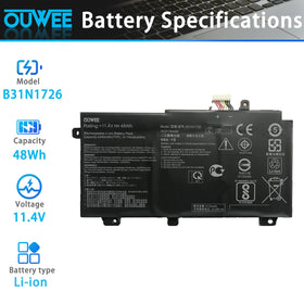 OUWEE battery contact connector close-up for secure fit and reliable connection
