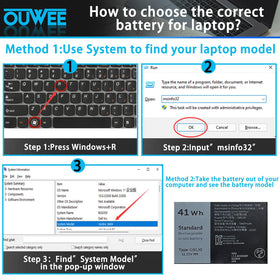 OUWEE battery installed in a Dell laptop demonstrating restored portability and runtime