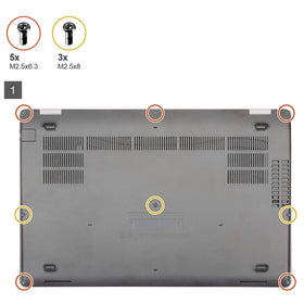 OUWEE battery installed inside a Dell laptop demonstrating straightforward swap