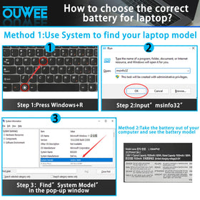 OUWEE battery installed inside a Lenovo Yoga showing restored power convenience