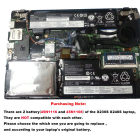 OUWEE 45N1112 battery installed in a ThinkPad laptop