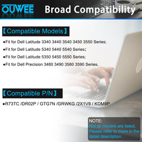OUWEE battery mounted in laptop demonstrating restored runtime and compatibility