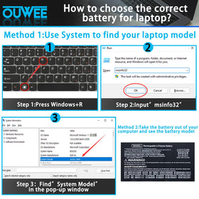 OUWEE capacity label detail highlighting 72.9Wh and 11.55V specification