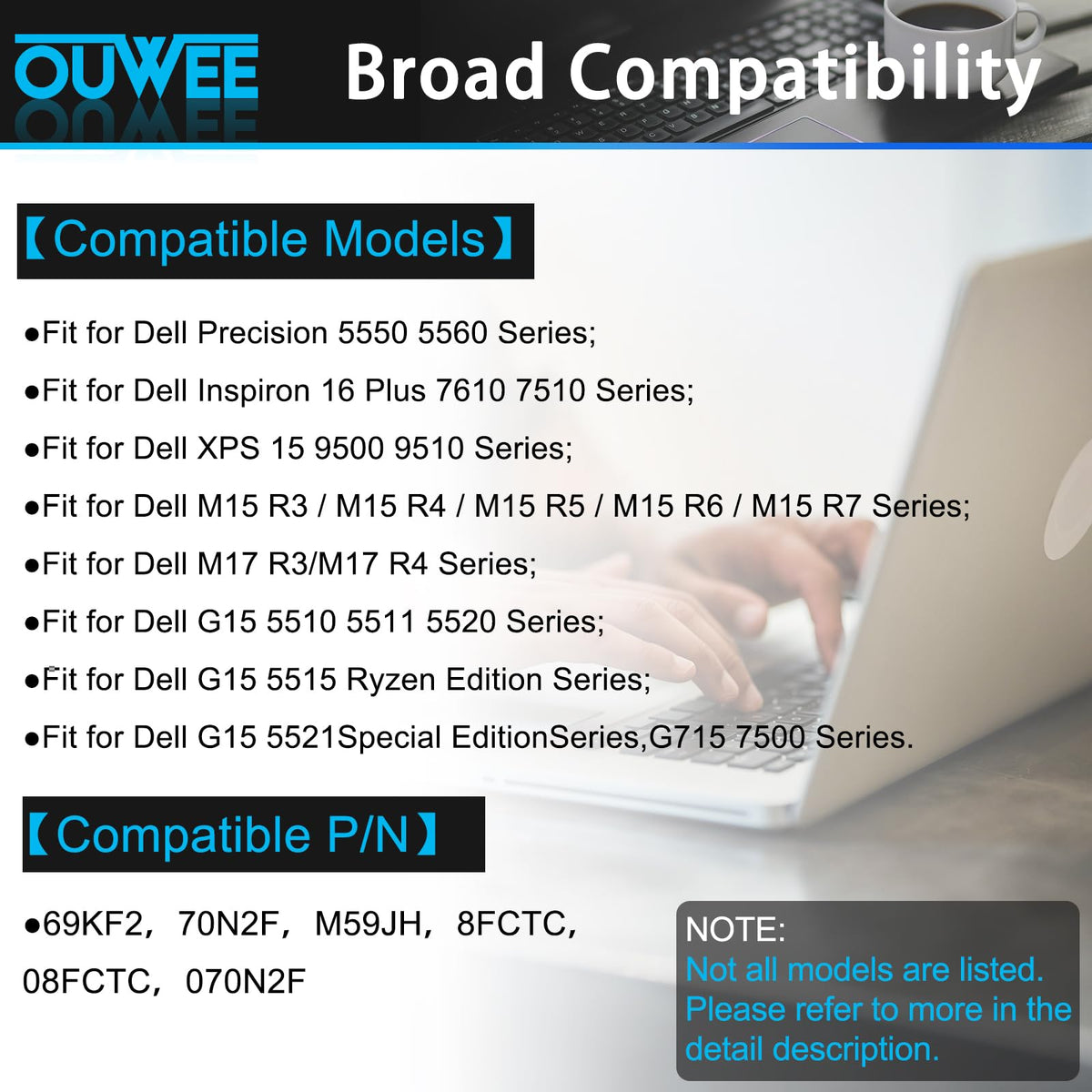 OUWEE internal cell array detail showing build quality and stable power delivery