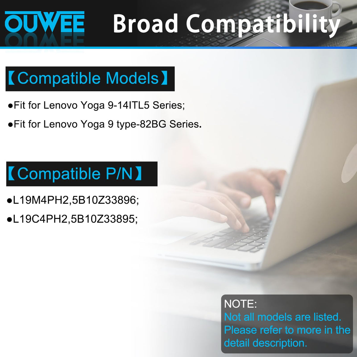 OUWEE detailed shot of connector and terminals for accurate fit verification