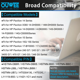 OUWEE HT03XL connector and terminals clear view benefit: correct electrical fit