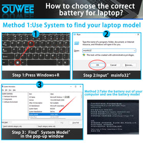 OUWEE battery installed in Razer Blade 14 laptop illustrating restored runtime benefit