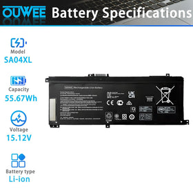 OUWEE SA04XL close-up of battery connector ensuring correct fit and safe contact