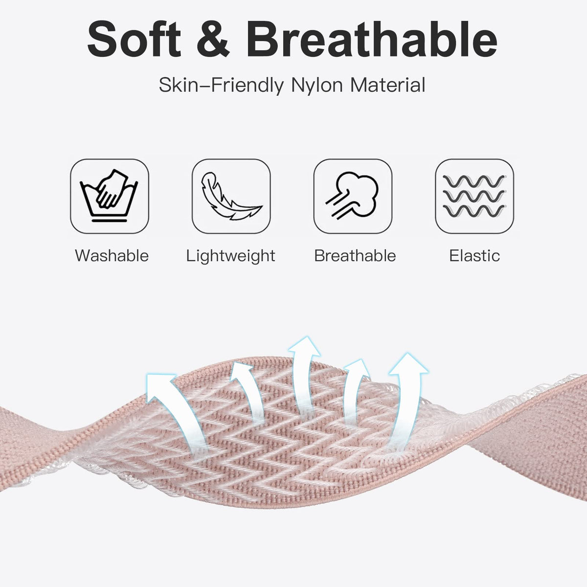 Ouwegaga Sense2 band showing adjustable stretch and snug fit