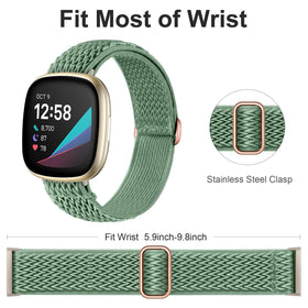 Ouwegaga elastic band on Versa 3 for a secure fit during activity