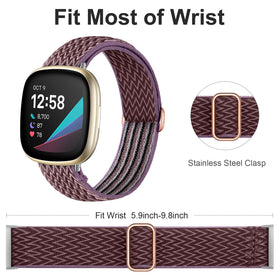 Ouwegaga Versa 4 navy pattern band, stylish, breathable, and easy to snap on