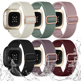 Ouwegaga Fitbit Sense 2 elastic band in navy for all-day comfort