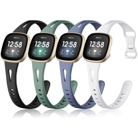 Ouwegaga breathable silicone Versa band keeps wrists cool during workouts.