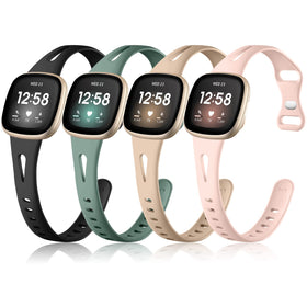 Ouwegaga Sense 2 and Versa 4 band set in soft silicone for comfortable all-day wear.