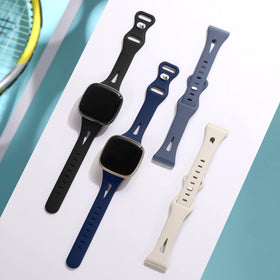 Ouwegaga Versa 3 soft silicone band feels smooth on skin