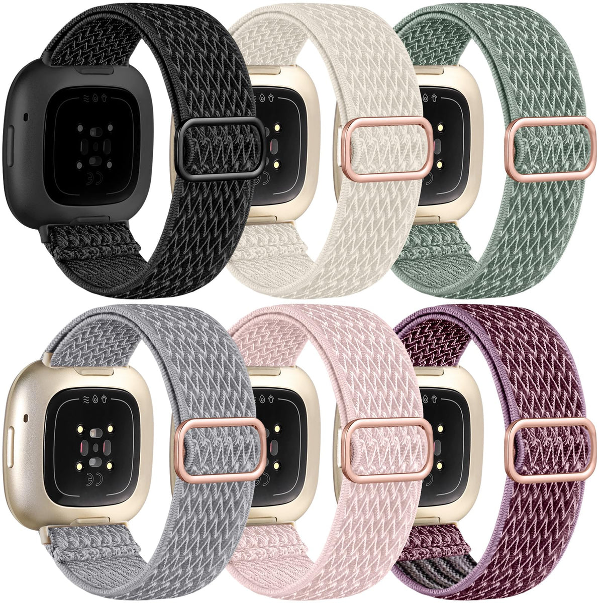 Ouwegaga Versa 4 elastic nylon band offers breathable comfort for all-day wear.