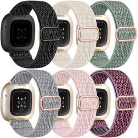Ouwegaga Versa 4 elastic nylon band offers breathable comfort for all-day wear.