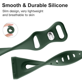 Ouwegaga Versa 4 breathable hole-design band keeps wrists cooler during workouts.