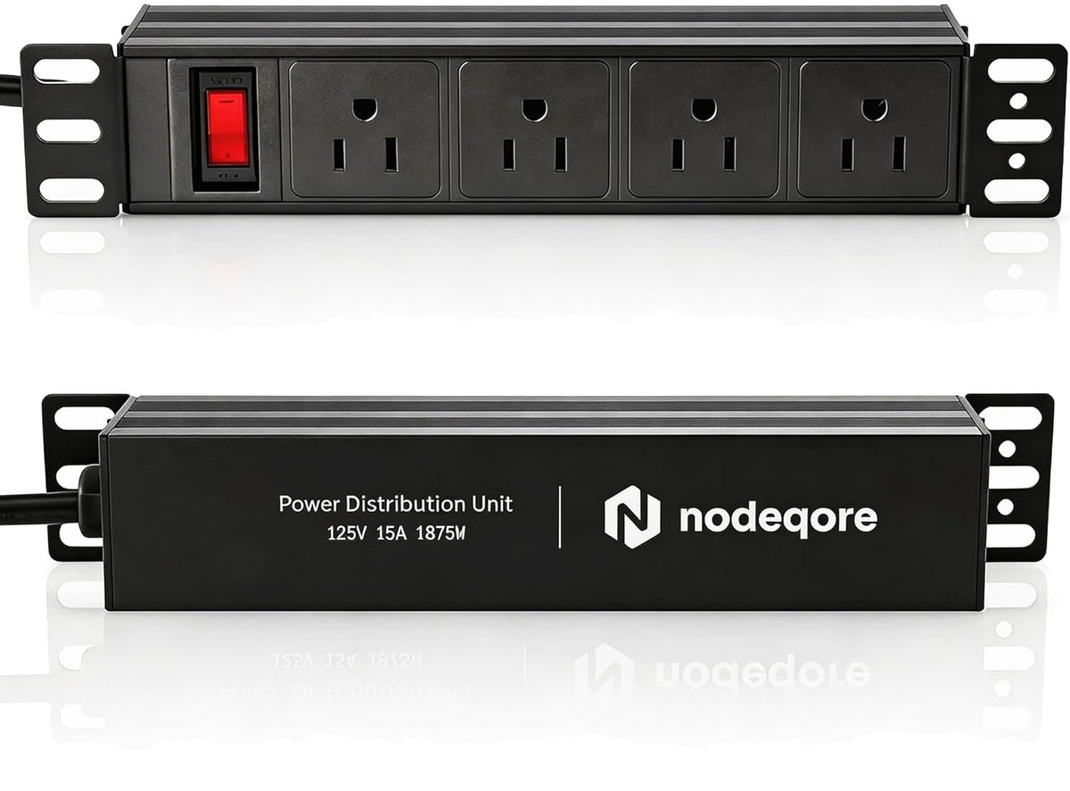 Ovcovz NodeQore 10in PDU with rear outlets for compact rack setups and easy access
