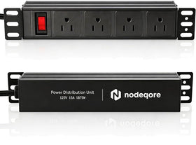 Ovcovz NodeQore 10in PDU with rear outlets for compact rack setups and easy access