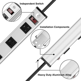 oviitech close-up of aluminum texture and wide-spaced outlets for durability