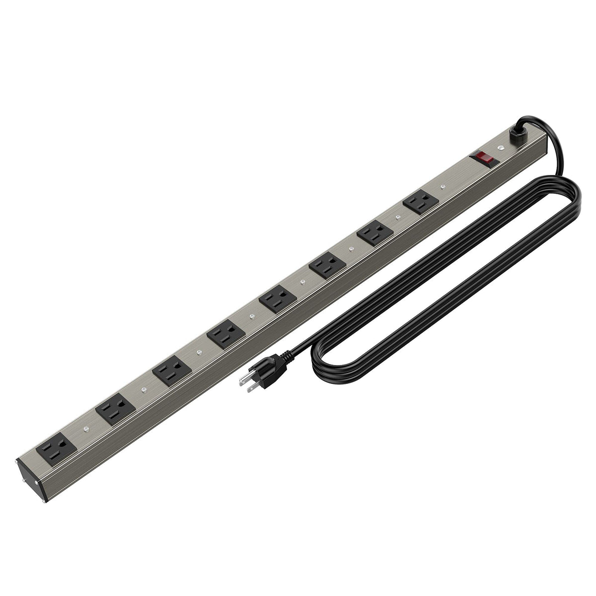 oviitech front view showing 8 outlets and metal shell, durable and versatile