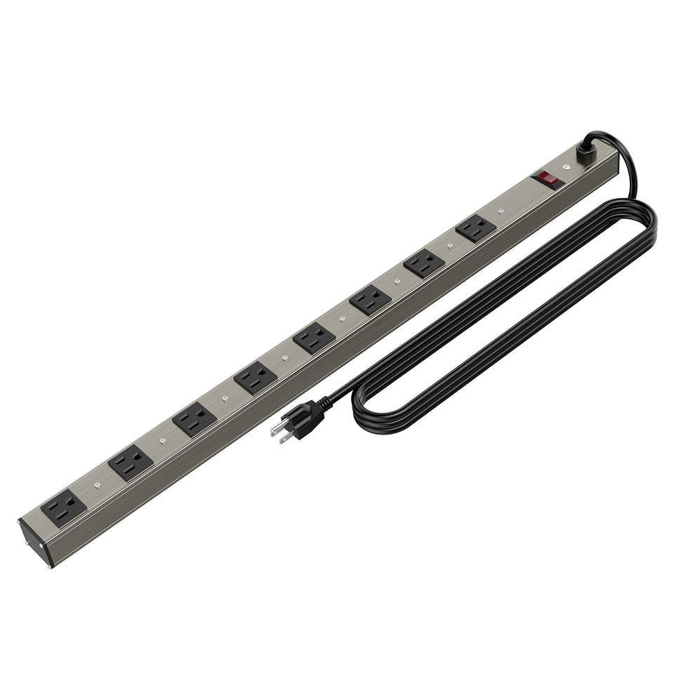 oviitech front view showing 8 outlets and metal shell, durable and versatile
