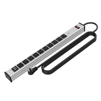 oviitech front view showing ten outlets and USB ports for centralized power
