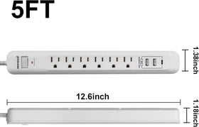 oviitech power strip wall-mount capability frees desk space in small rooms