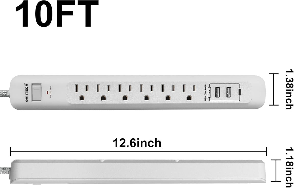 oviitech side profile showing wall mount slots for tidy installation