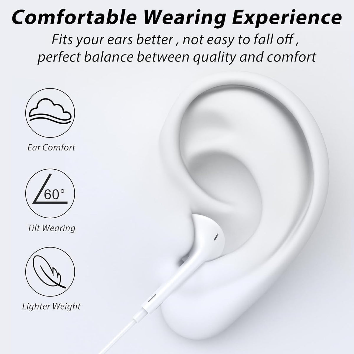 OWAREY HD microphone with inline controls for easy use
