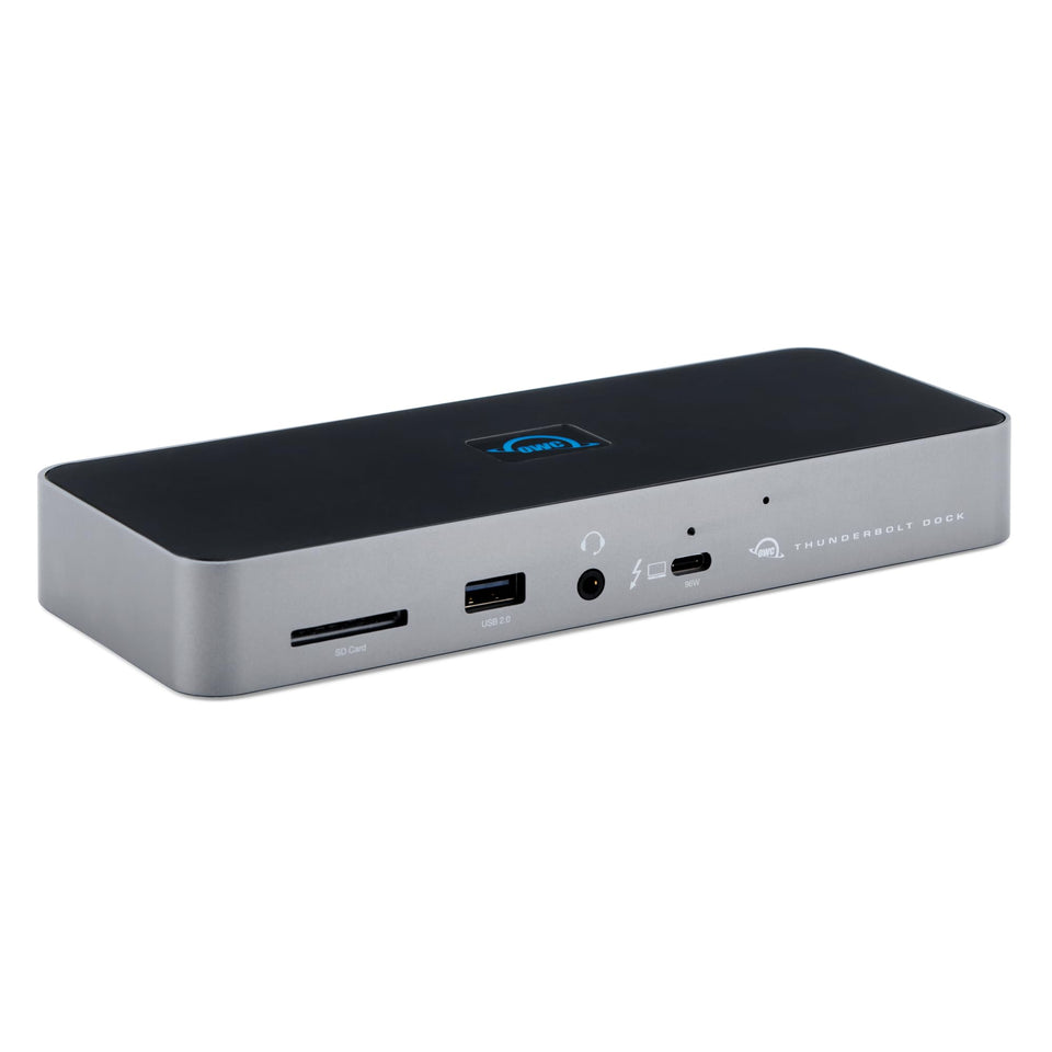OWC 11-Port Thunderbolt Dock front view for a clean, connected workspace