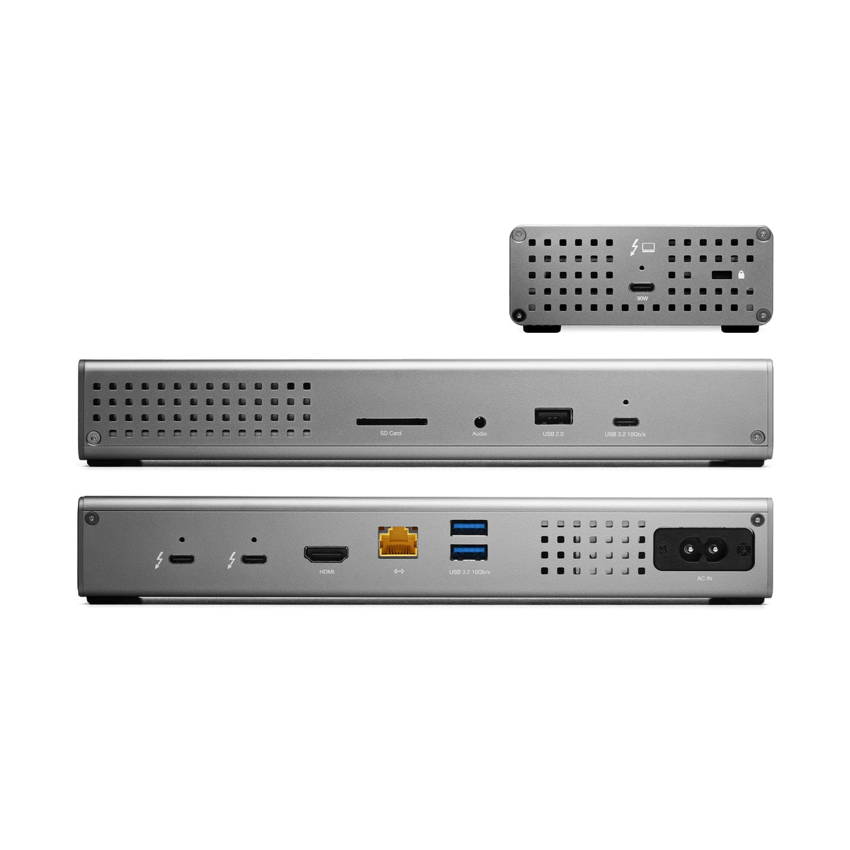 OWC Thunderbolt Go Dock built-in power supply simplifies setup and reduces clutter