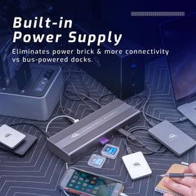 Certified TB4 cable included with the OWC Thunderbolt Go Dock