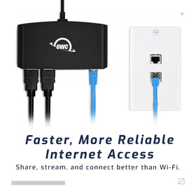 OWC Thunderbolt mini Dock ethernet-wake-on-lan demonstrates simple network access and remote wake.