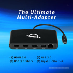 OWC Thunderbolt mini Dock ports layout enables flexible peripheral connections.
